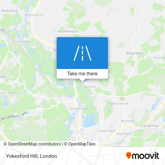 Yokesford Hill map