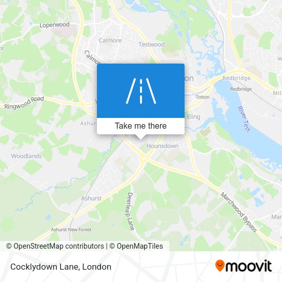 Cocklydown Lane map