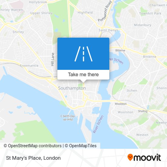 St Mary's Place map