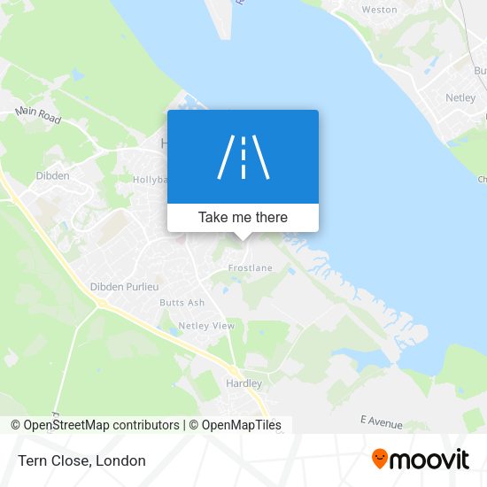 Tern Close map