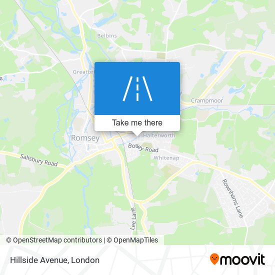 How to get to Hillside Avenue in London by Train or Bus