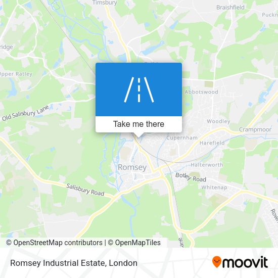 Romsey Industrial Estate map