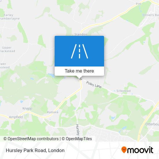 Hursley Park Road map