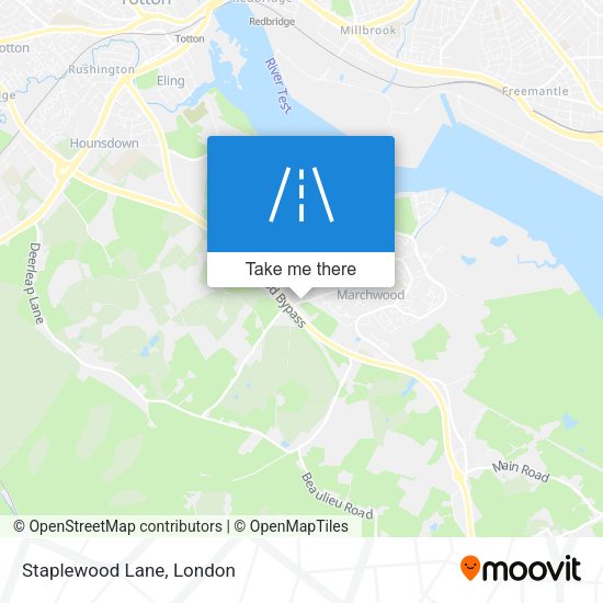 Staplewood Lane map