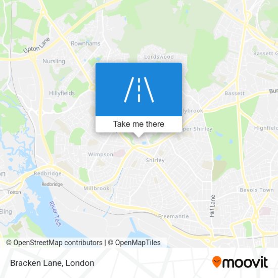 Bracken Lane map