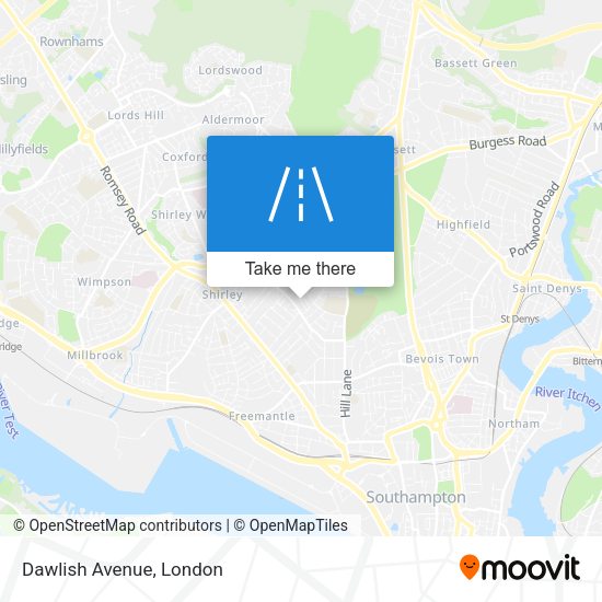Dawlish Avenue map