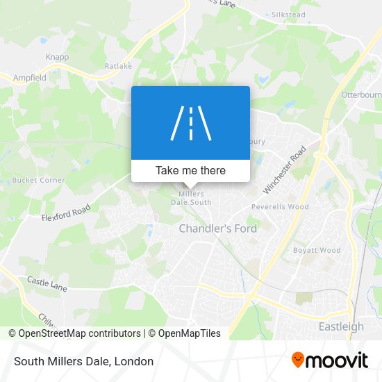 South Millers Dale map