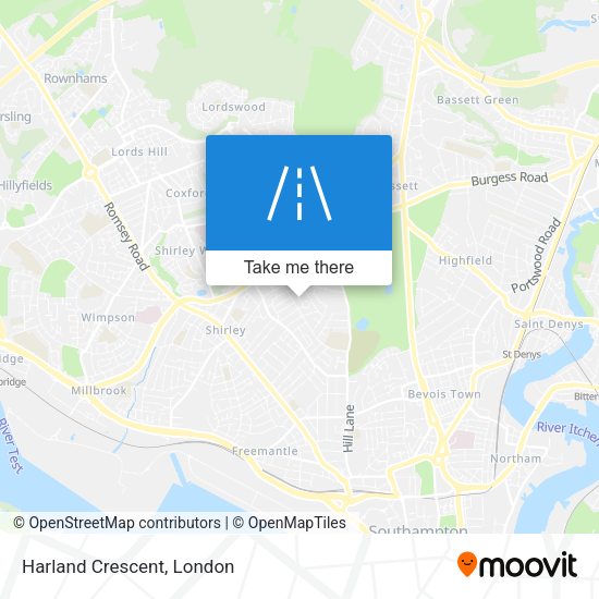 Harland Crescent map