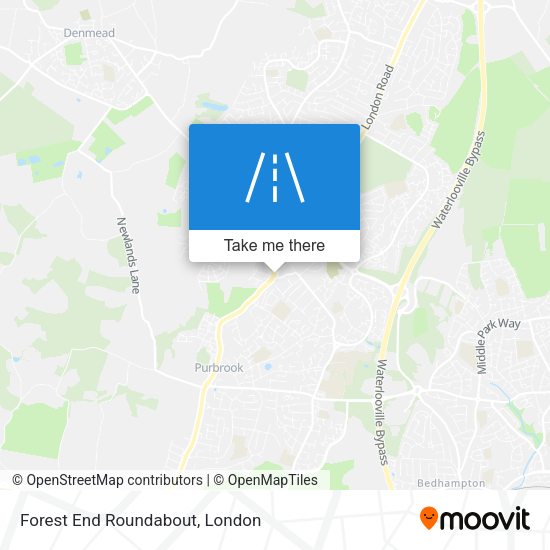 Forest End Roundabout map