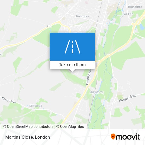 Martins Close map