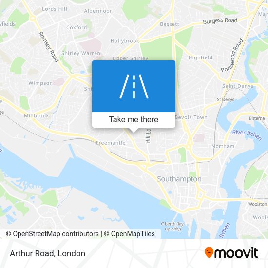 Arthur Road map