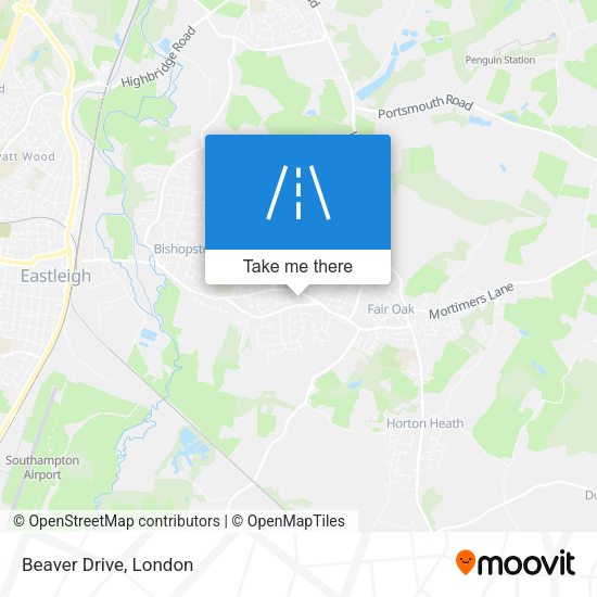 Beaver Drive map