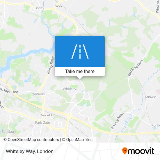 Whiteley Way map