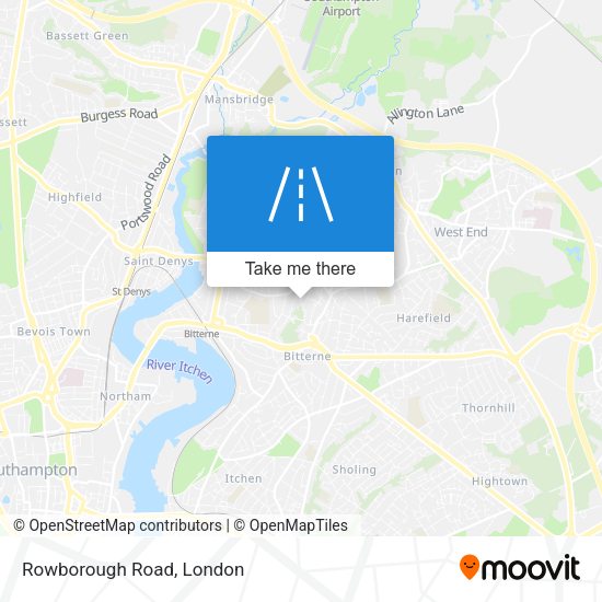 Rowborough Road map