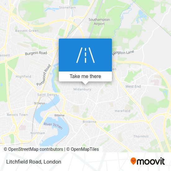 Litchfield Road map