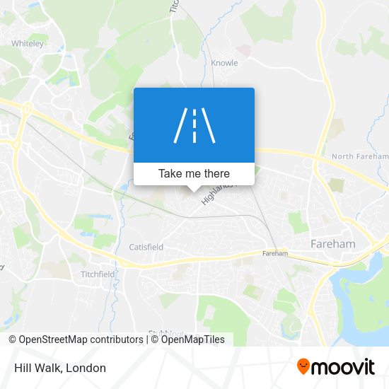 Hill Walk map