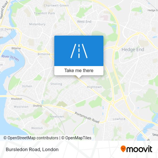 Bursledon Road map