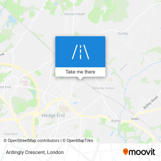 Ardingly Crescent map