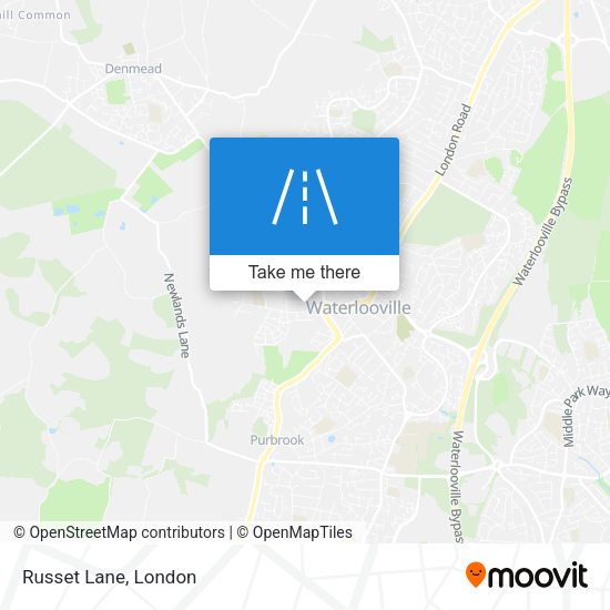Russet Lane map