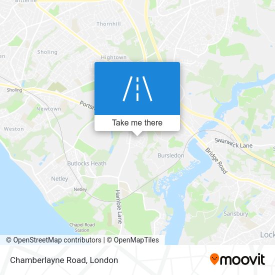 Chamberlayne Road map