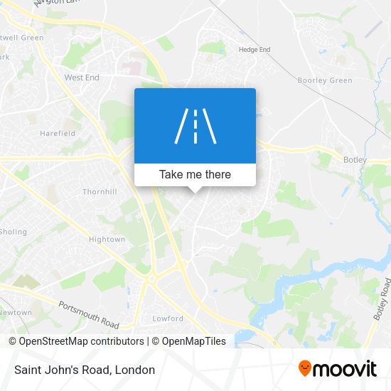 Saint John's Road map
