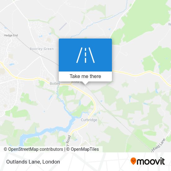 Outlands Lane map