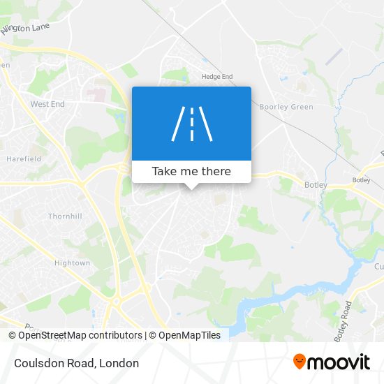 Coulsdon Road map