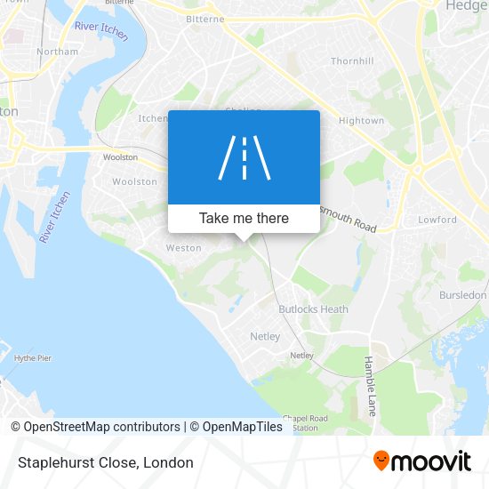 Staplehurst Close map