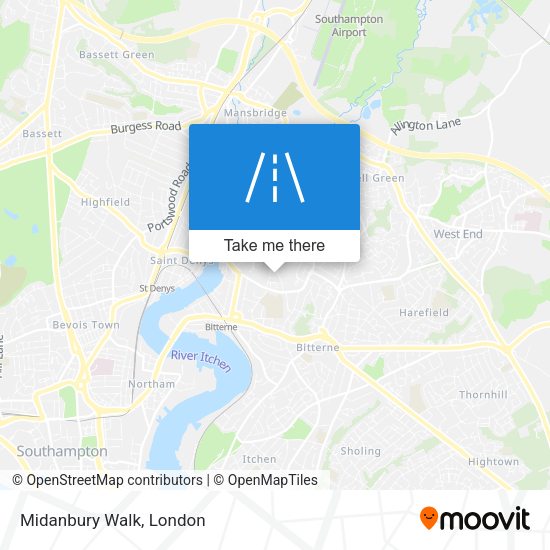 Midanbury Walk map