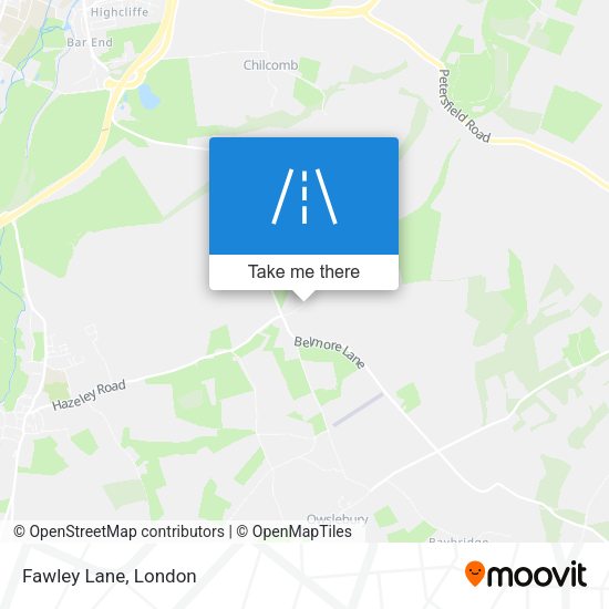 Fawley Lane map
