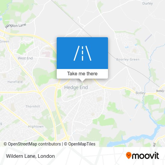 Wildern Lane map