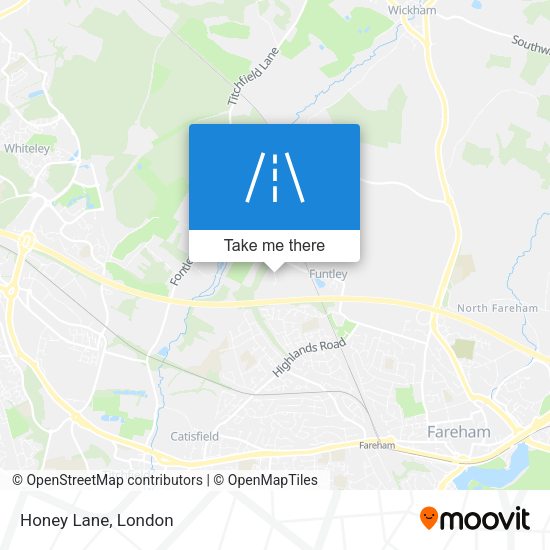 Honey Lane map