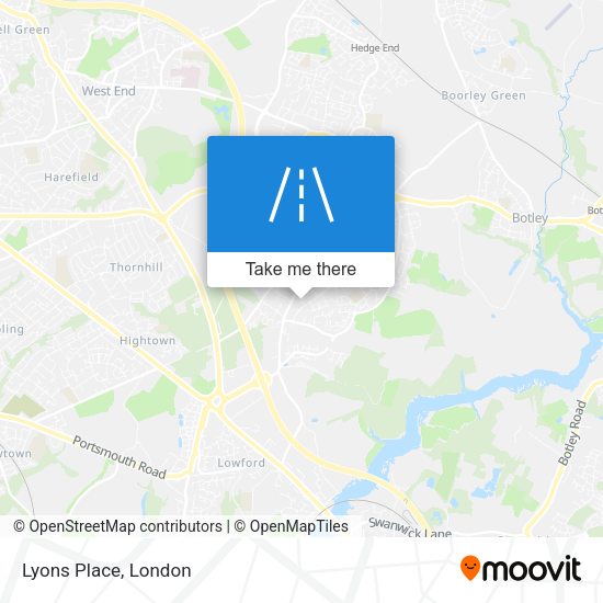 Lyons Place map