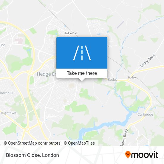 Blossom Close map
