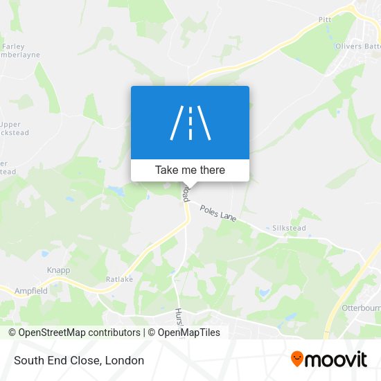 South End Close map