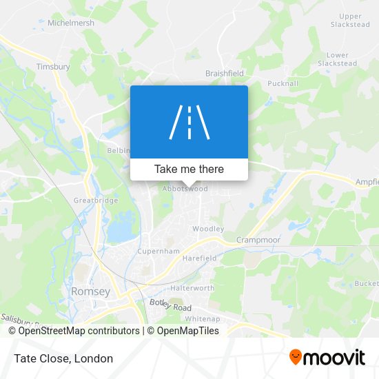 Tate Close map