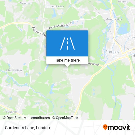 Gardeners Lane map