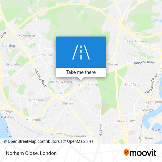 Norham Close map