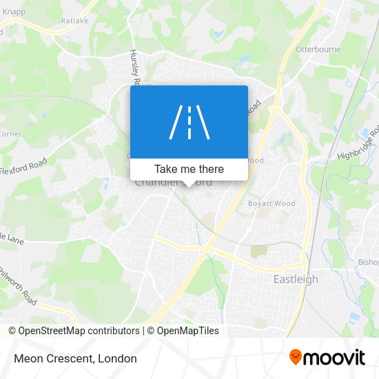 Meon Crescent map