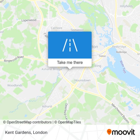 Kent Gardens map