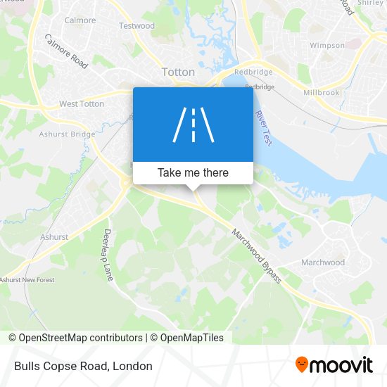 Bulls Copse Road map