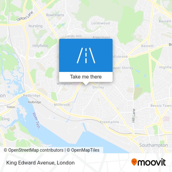 King Edward Avenue map