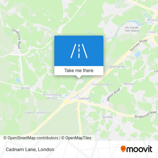 Cadnam Lane map