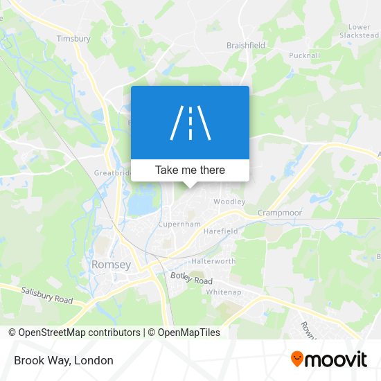 Brook Way map