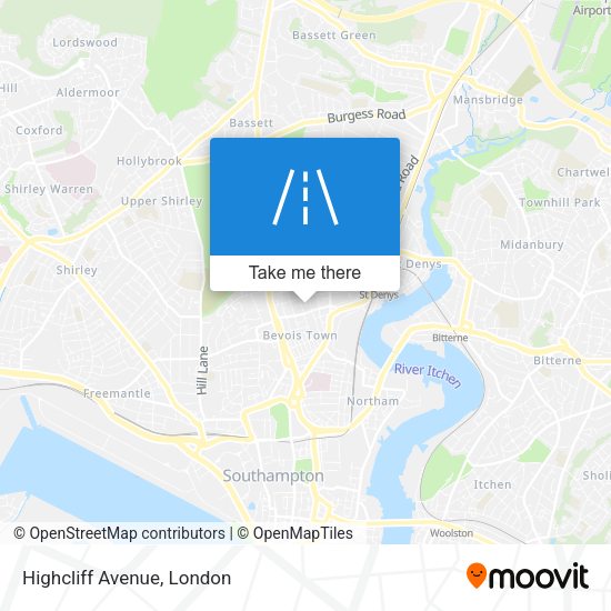Highcliff Avenue map