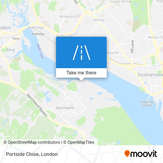 Portside Close map