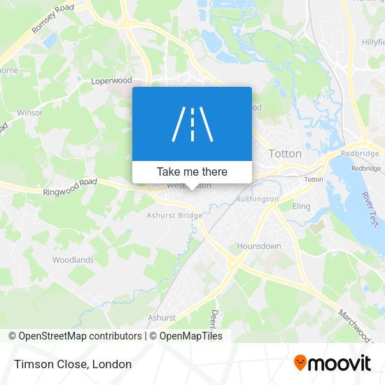 Timson Close map