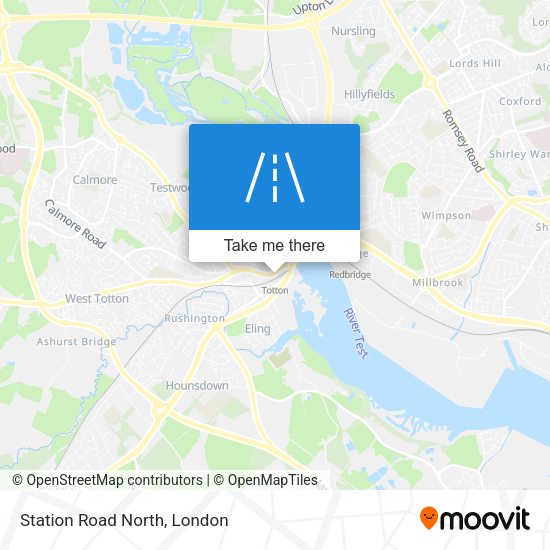 Station Road North map