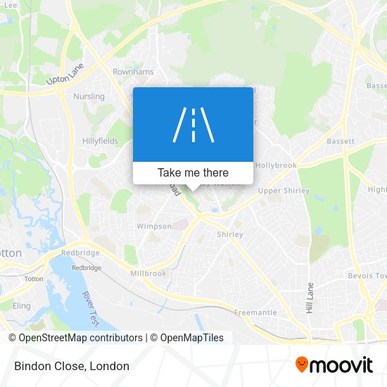 Bindon Close map