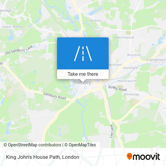 King John's House Path map